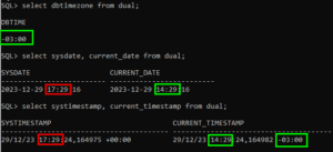 SYSDATE x CURRENT_DATE no Oracle – FLUIDATA