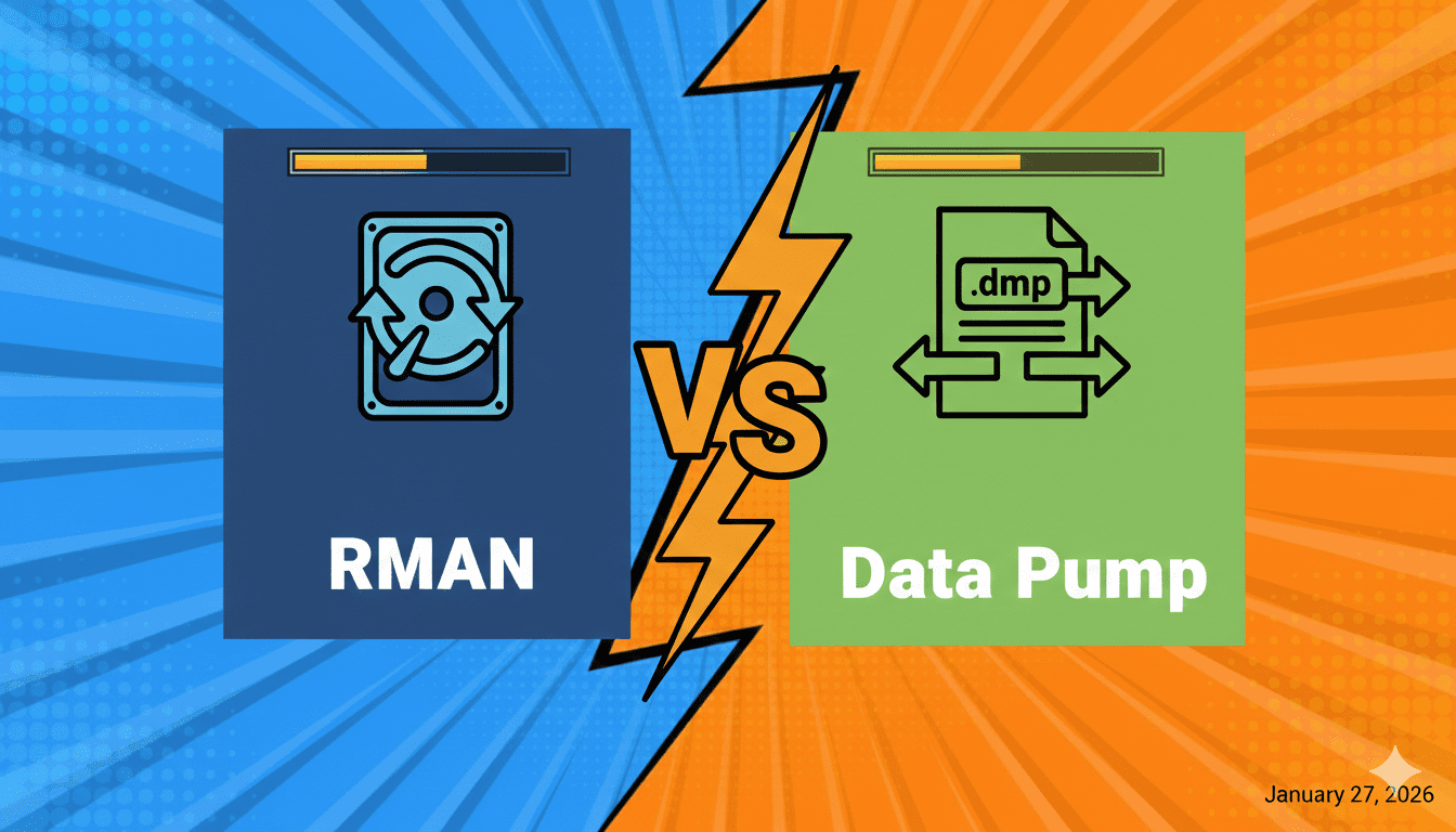 RMAN vs DataPump